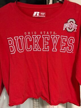Ohio State Buckeyes Red Long Sleeve Tee